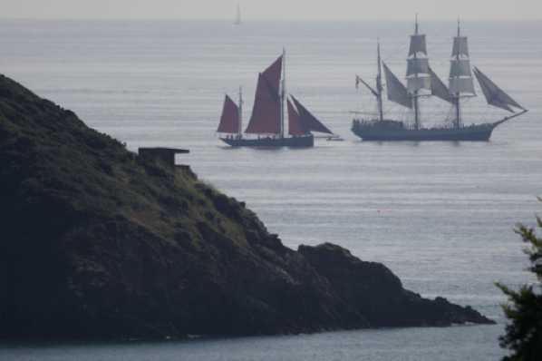 26 August 2017 - 11-44-54.jpg
Brixham trawler Pilgrim (BM45) is following the tall ship Kaskalot. Both came into the port of Dartmouth, but by then, of course, those sails were down.
#BrixhamTrawlerPilgrim #TallShipKaskalotDartmouth